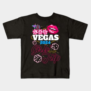 Las Vegas Nevada Women Party Girls Trip 2024 Vacation Trip Kids T-Shirt